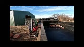 Splitting rounds into firewood. Part 6