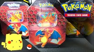 Charizard Hidden Fates Tin Opening