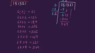 Square root through division method: example-1 (Hindi) | Square root and Cube root | Edugrab