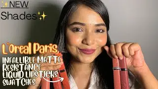 *Новые оттенки* *Новинка* Образцы стойких жидких помад L'Oreal Paris Infallible Matte