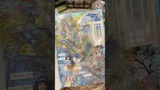 ASMR journal Butterflies 🦋✨🩵🌈✨🪟🫖|#asmr #scrapbooking #journaling #journal #fyp #diy