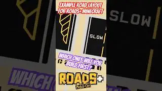 Minecraft Roads+ Addon: Showcase of Road Markings 🚧🛣️ #shorts