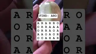 Observation Visual Test: 5 Seconds For You To Spot ARO . Try Your Skills!  #search #puzzle #shorts