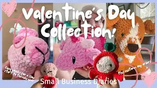 Crochet for Valentine&rsquo;s Day, Custom Dog Plushies, and Cozy Hobbies &ndash; Small Business Studio Vlog