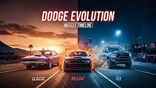 Dodge Evolution 🔥 Challenger + Hellcat + Ram TRX &mdash; The American Muscle Timeline