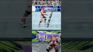 Unbelievable Ladder Attack!!! on Randy Orton by John Cena #ps5 #wwe #wwe2k24