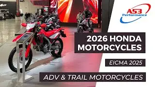 2026 Honda Adventure ADV and Trail motorcycles on display at EICMA 2025