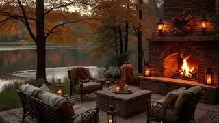 Relaxing Holiday Jazz in a Cozy Christmas Cabin🎄Gentle Jazz & Warm Crackling Fireplace for Sleep #49