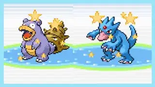 Live Shiny Slowbro and Golduck in Pokemon FireRed/Leafgreen