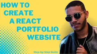 How to build a Portfolio Website using React JS (vite) & Tailwindcss 