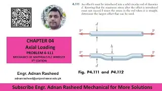 4.111| Determine the largest offset that can be used | Mechanics of materials Beer and Johnston