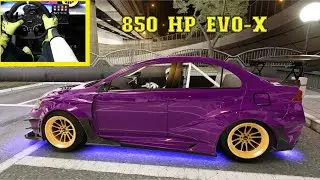 850 HP Mitsubishi Lancer Evo X | Pleasant Drive Through Traffic in Assetto Corsa | Sim Racing Sim 4K