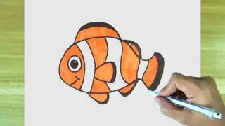Drawing Nemo fish - Drawing and coloring