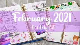 February 2021 Monthly Plan With Me | Japan Theme | Golden Coil | Kraizy Colorful Plans