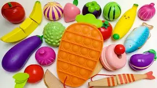 Satisfying Video make you sleep | Cutting Fruits and Vegetables | Pop It ASMR no Talking 🥑🍓🍇