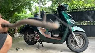 Cara Mengganti knalpot honda stylo 160