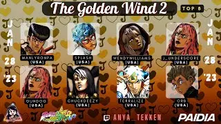 🥊The Golden Wind 2. TOP 8🥊 | Jojo's All Star Battle R Tournament