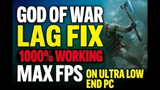 God of War 2018 Lag Fix Low end Pc