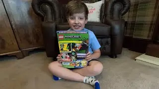 Build with me: Lego Minecraft Enderman, Cyclops Hero, Alex, Baby Llama, and Bee