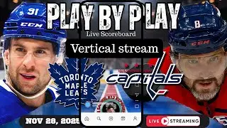 Vertical LIVE: Toronto Maple Leafs vs Washington Capitals NHL Play by Play & Reactions!