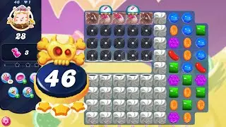 Candy Crush Saga Level 46 || No Boosters Used || 3 Stars 🌟🌟🌟