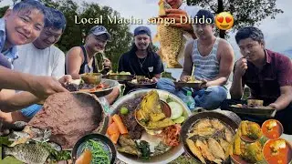 Fewa Tal ko Local macha 🐟sanga Dhido khadai🥵😍 @sushilgurung192