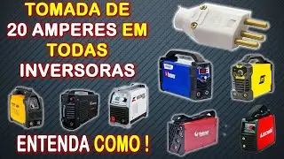 Como instalar uma tomada de 20 Amperes em qualquer  inversora de  solda ! Deste jeito é o correto!