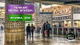 Yenikapı Metro Station, March 2021, Istanbul, Turkey, 4K, Virtual Walk
