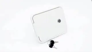 Valterra White Electric Power Cord Cable Hatch Compartment Lock Keys A10-2150BU