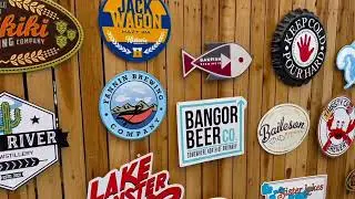 Giant Wall of Tin Tackers... A Beer Lover's Dream ~ CHEERS!