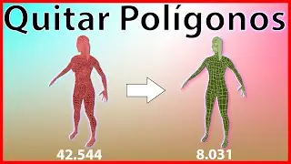 🏃🏽Blender - Reducir Polígonos, Caras y Vértices a Modelos-Geometrías