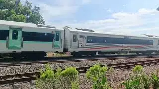 Purwojaya train derail near Kedunggedeh Station in West Java, Indonesia