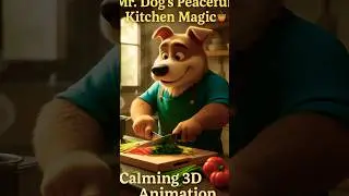 Mr. Dog&rsquo;s Peaceful Kitchen Magic 🍲 | Calming 3D Animation #shorts #cookingshorts