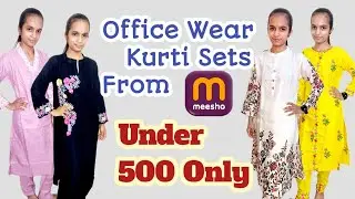 MEESHO Kurti Haul 🤯 4 Budget Kurtis from Meesho - Must Watch! #meesho #kurtisets