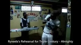 Ryveela rehearses Almighty for Triple Century Sports Bar May 4, 2015.