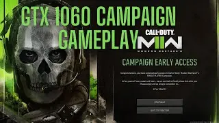 Call of Duty Modern Warfare 2 Campaign gameplay on gtx 1060 6gb