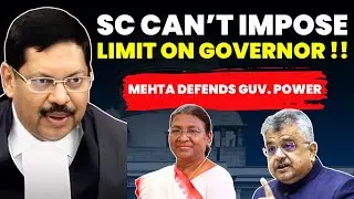 SC CAN'T BOUND TIME ON GOVERNOR!! SG-MEHTA DEFENDS GOVERNOR'S POWER #supremecourtofindia