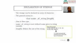 Basic Concepts Of String