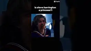 Is Steve a princess?#steveharrington #strangerthings #princess