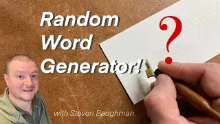 Time to write a random word! | Engrosser's Script Calligraphy Writing