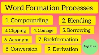 word formation process in morphology | word formation processes in linguistics | word formation