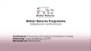 Teleconference: prevention and control of parasites in sheep