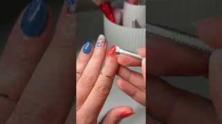 Removing Dip Powder Nails With No Acetone 🧼 🎧 #dippowder #dipnails #nails