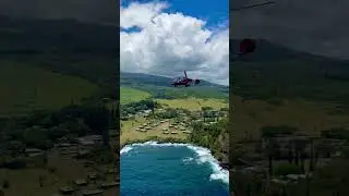Caylon flying his Autogyro MTO 2017 along the Hana/Maui coastline. #HangglidingMaui#AutogyroMaui