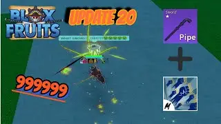 NEW! |🔥 Godhuman + Pipe 1 SHOT COMBO🔥 | Blox Fruits Update 20!