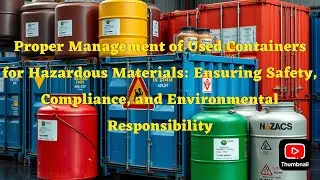 Proper Management of Used Containers for Hazardous Materials