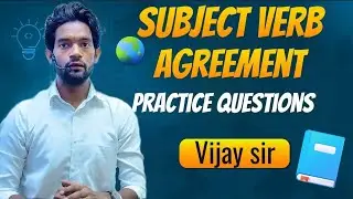 Subject Verb Agreement || Part 2 || English | Vijay  Sir #ssc #cgl #steno  @englishbyjaideepsir