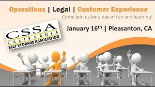 California Self Storage Association Education Event January 2020 | SkilCheck Services, Inc