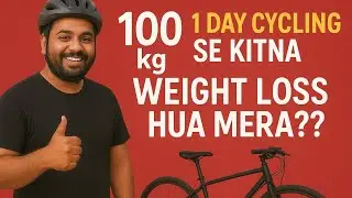 Daily 10 Km Cycling + 10000 Steps = Weight Loss kam hoga || weight  loss journey day 1 🚴