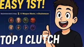 EASY TOP 1 CLUTCH! 6 Weapon Master + 4 Shadeweaver | Mobile Legends Go Go Chess